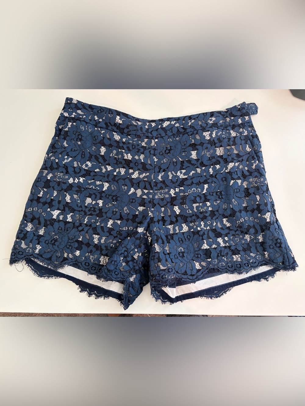 Anthropologie Cartonnier Scalloped Lace Shorts